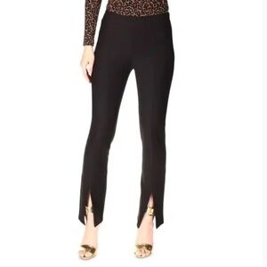 Michael Michael Kors Plus Size High Rise Split-Hem Leggings - Black 1X NWT